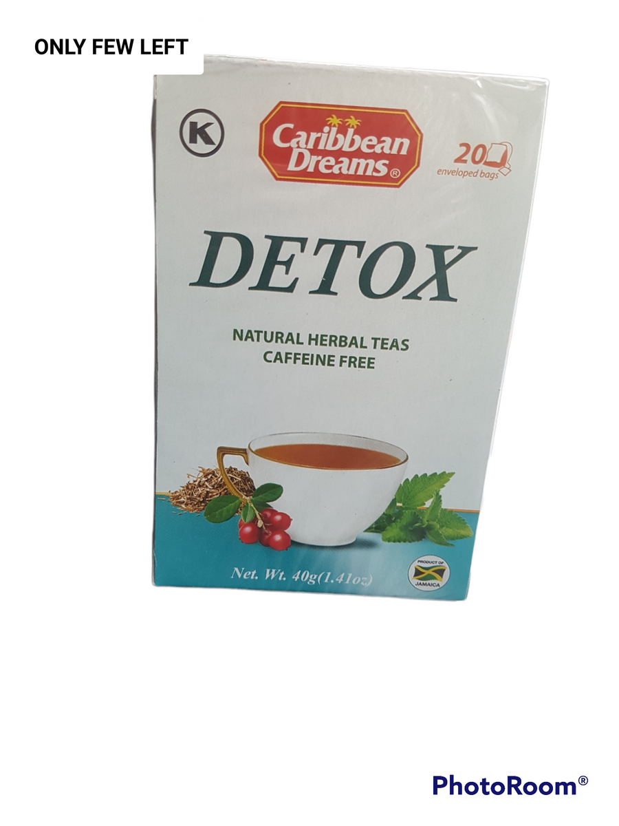 Caribbean Dreams Detox Natural Herbal teas 2x40gx20 tea bags Mel Caribbean Products Ltd