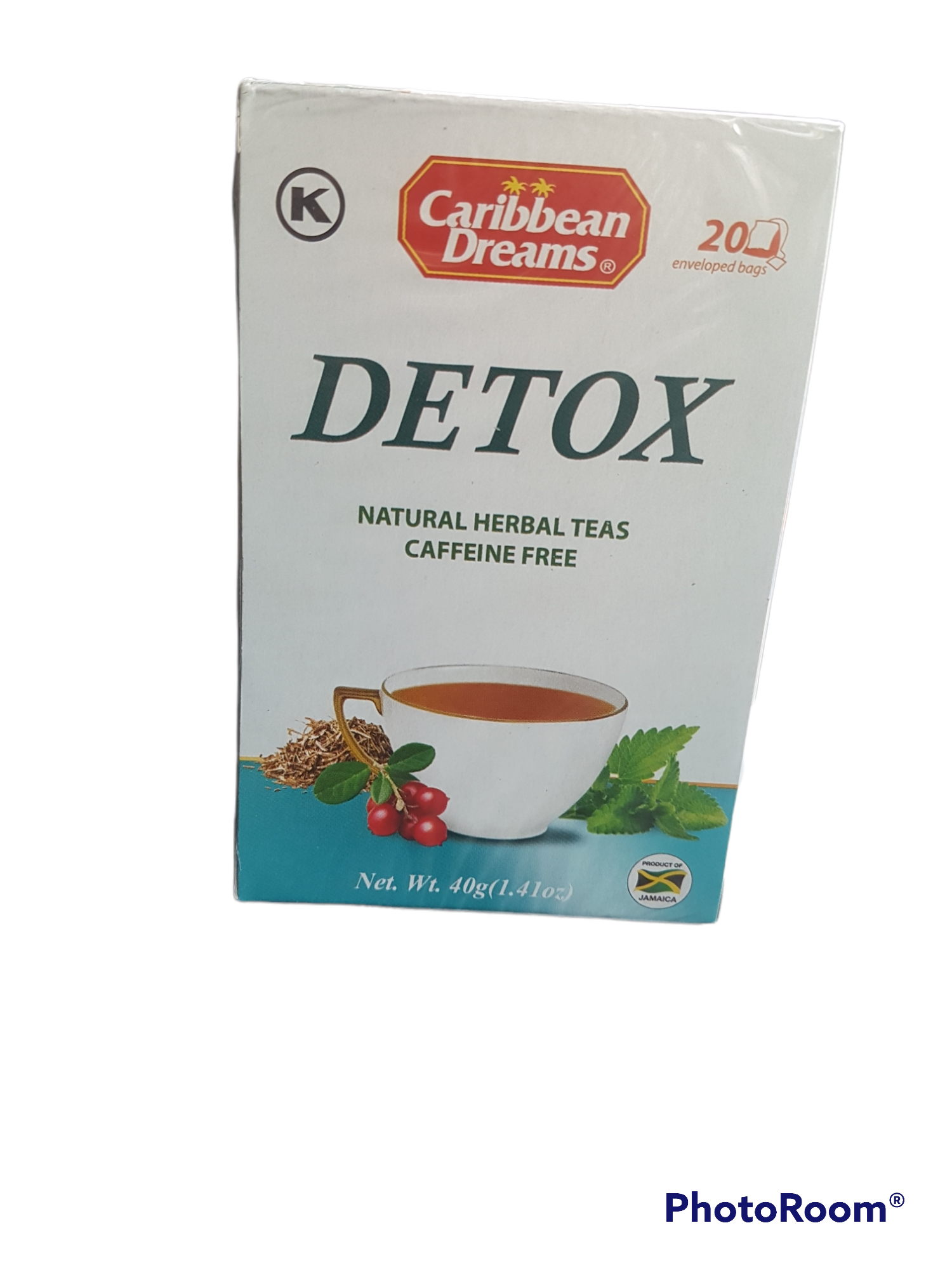 Caribbean Dreams  Detox  Natural  Herbal teas 2x40gx20 tea bags
