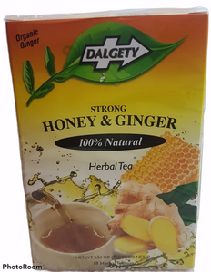 Dalgety Strong Honey and Ginger Herbal 2 x 18 tea bags