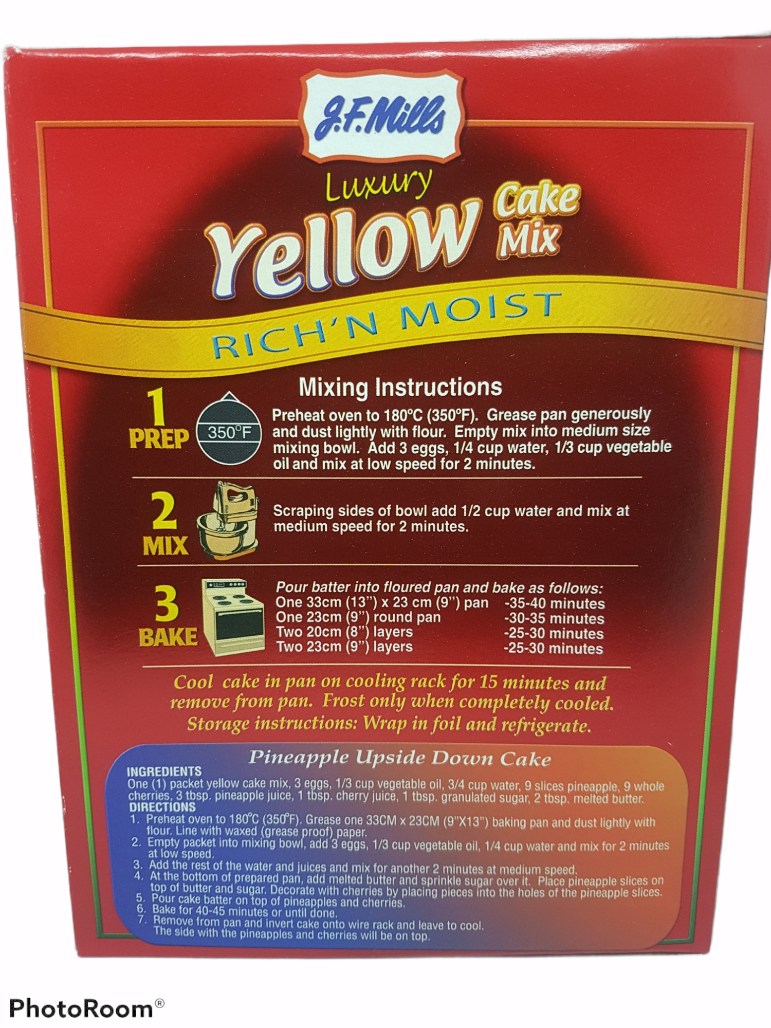 JF Mills Luxery  Cake  Mix yellow 1x500g