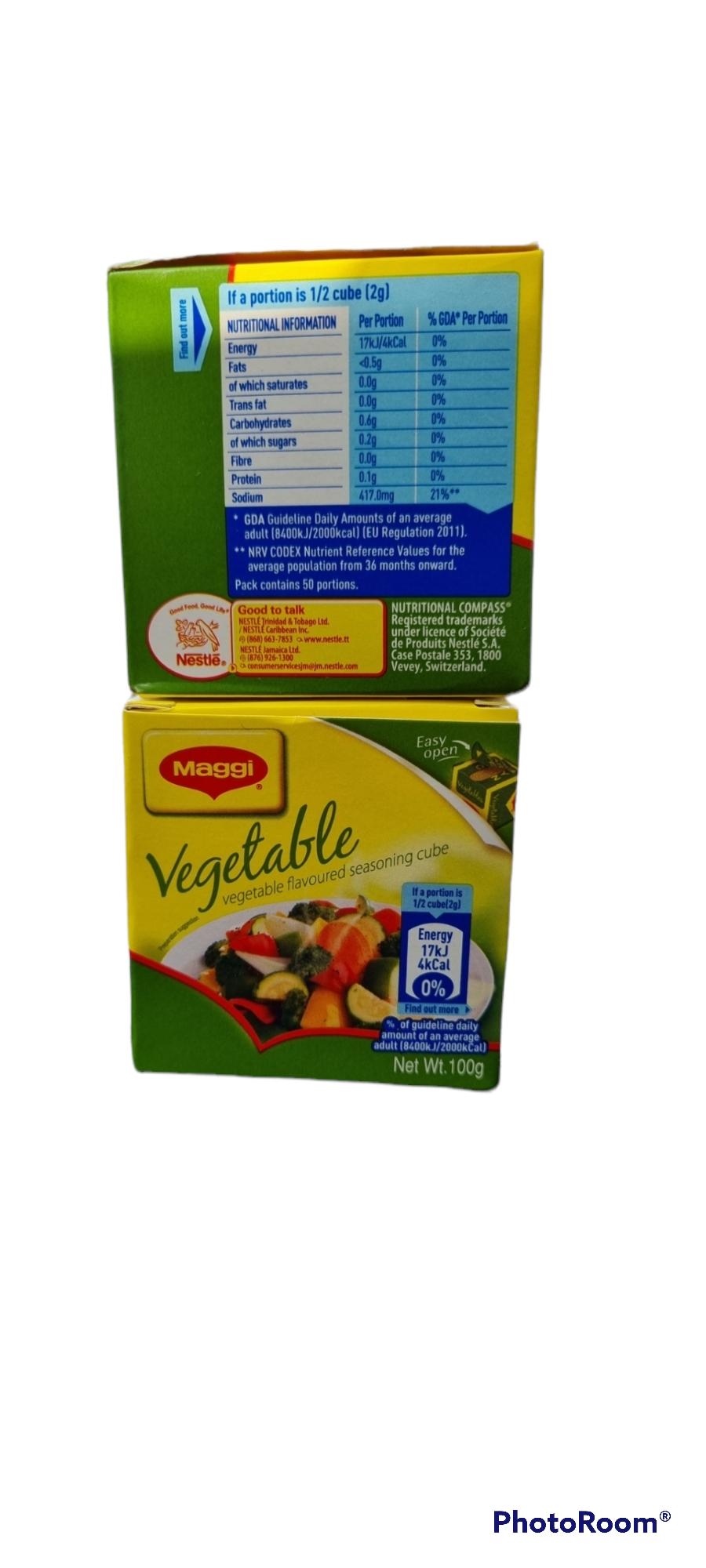 Maggi Vegetable Flavoured Cube 2x25cubes