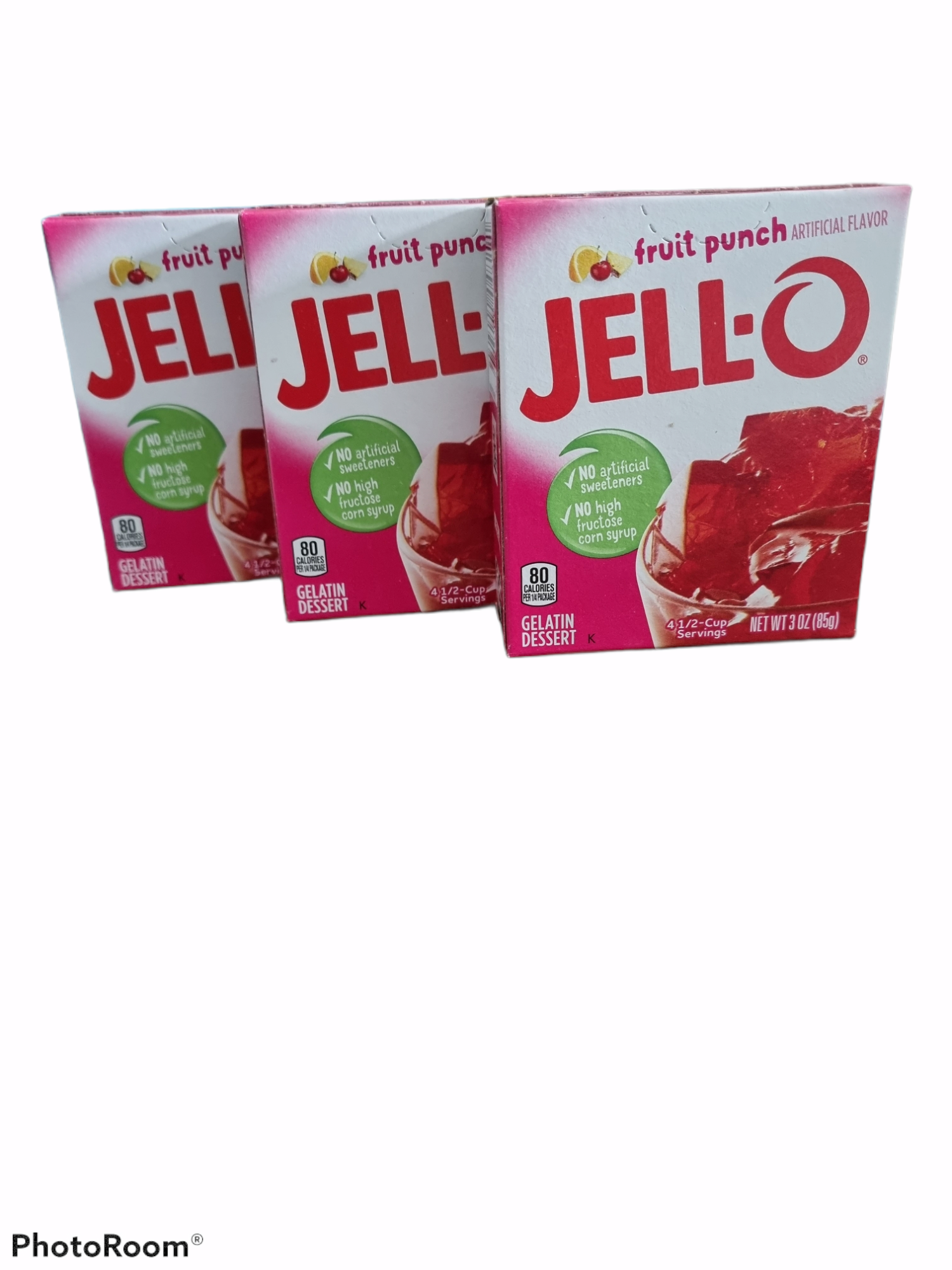 Jell-O Fruit Punch Flavor  3x85g