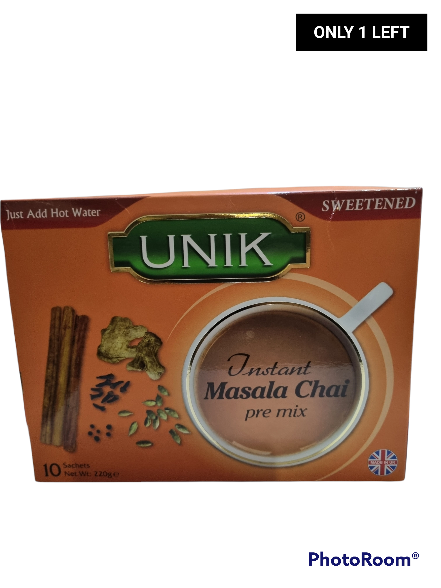 Unik Instant Masala Chai Pre Mix  Tea  1x10 Sachers