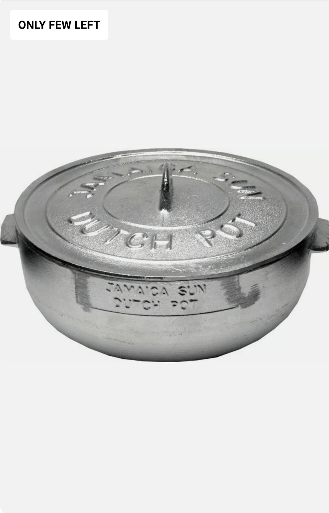  New Jamaican Caribbean Dutch Pots Casserole Oven Heavy Duty  Dutchie - Diameter: 22 cm : לבית ולמטבח